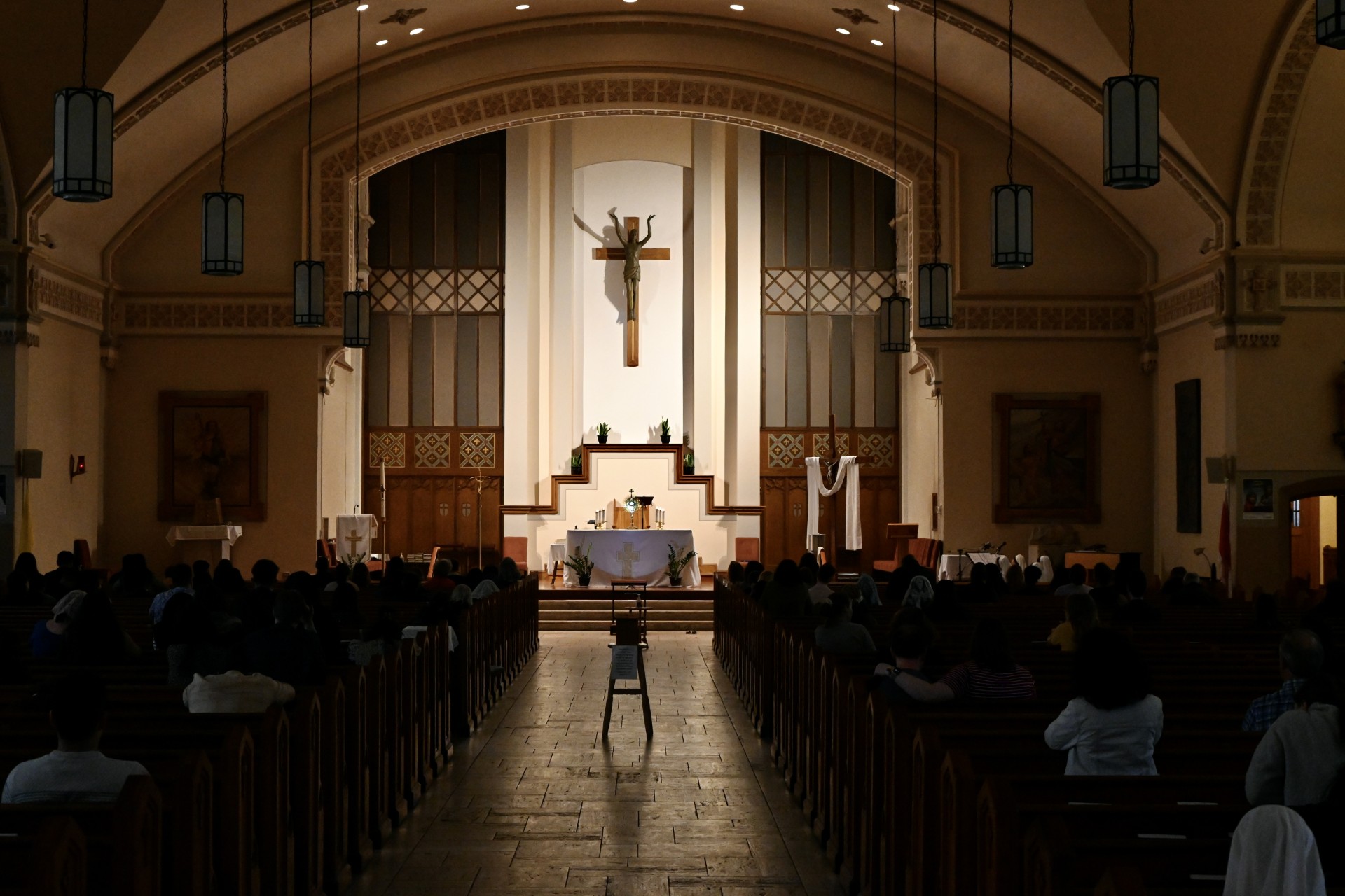 Adoration inside St. Peter's Parish Toronto